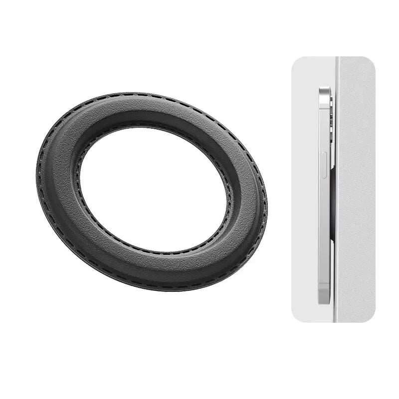 Magnetic Ring Holder For iPhone 14 13 12,Magnet Wall Mobile Phone Holder Magnetic For MagSafe,Car Phone Stand,Sticker Stand Qme Black