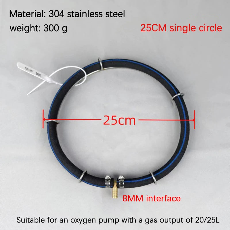 Fish Pond Seafood Oxygen Plate 304 Stainless Steel Koi Oxygenation Qme A2