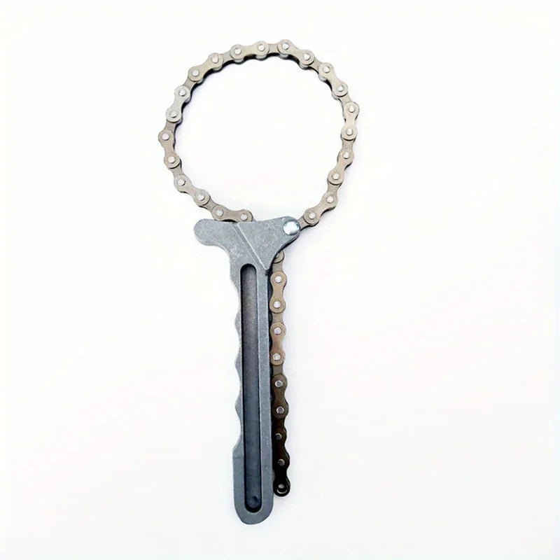 General-purpose oil chain wrench, engine oil and fuel filter element removal tool, automotive engine torque chain wrench, Qme