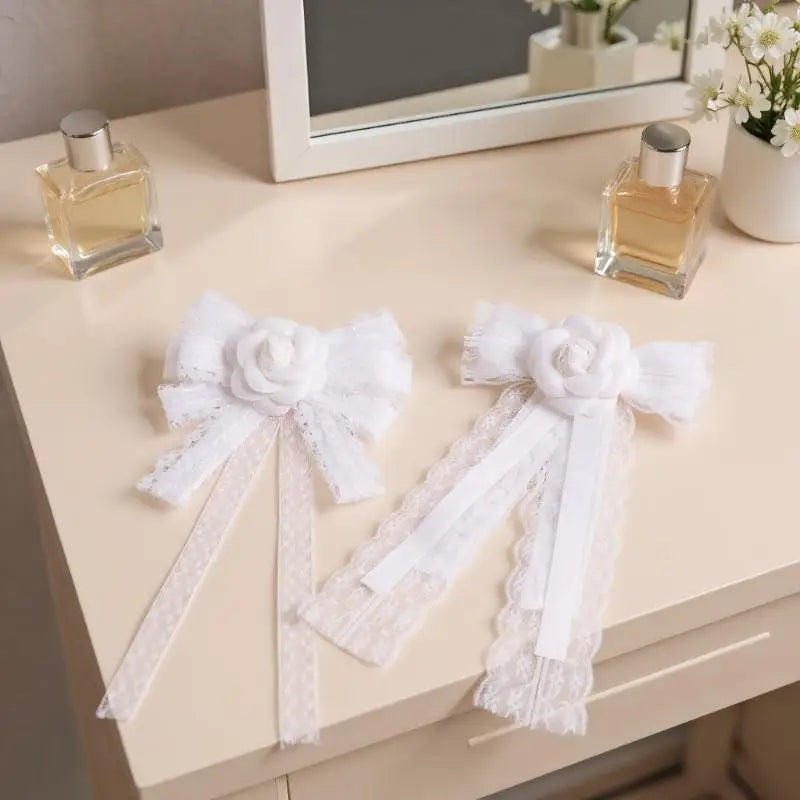 College Butterfly Knot Simple Slim Adjustable Elastic Band Ribbon Qme