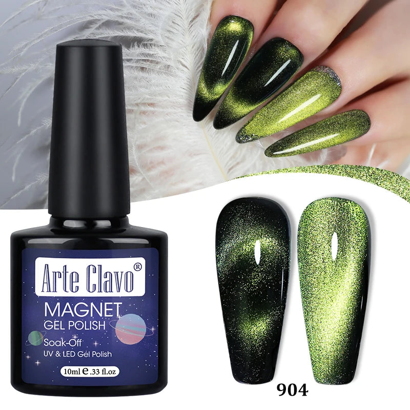 Arte Clavo Shining Transparent Cat Eye Magnetic Gel Unicorn Auroras Qme 904