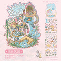 4 Sheets/Bag Magical Fairytale Themed Miniature Diorama Stickers for DIY Scrapbook Phone Case Decoration Student Reward Sticker Qme 1