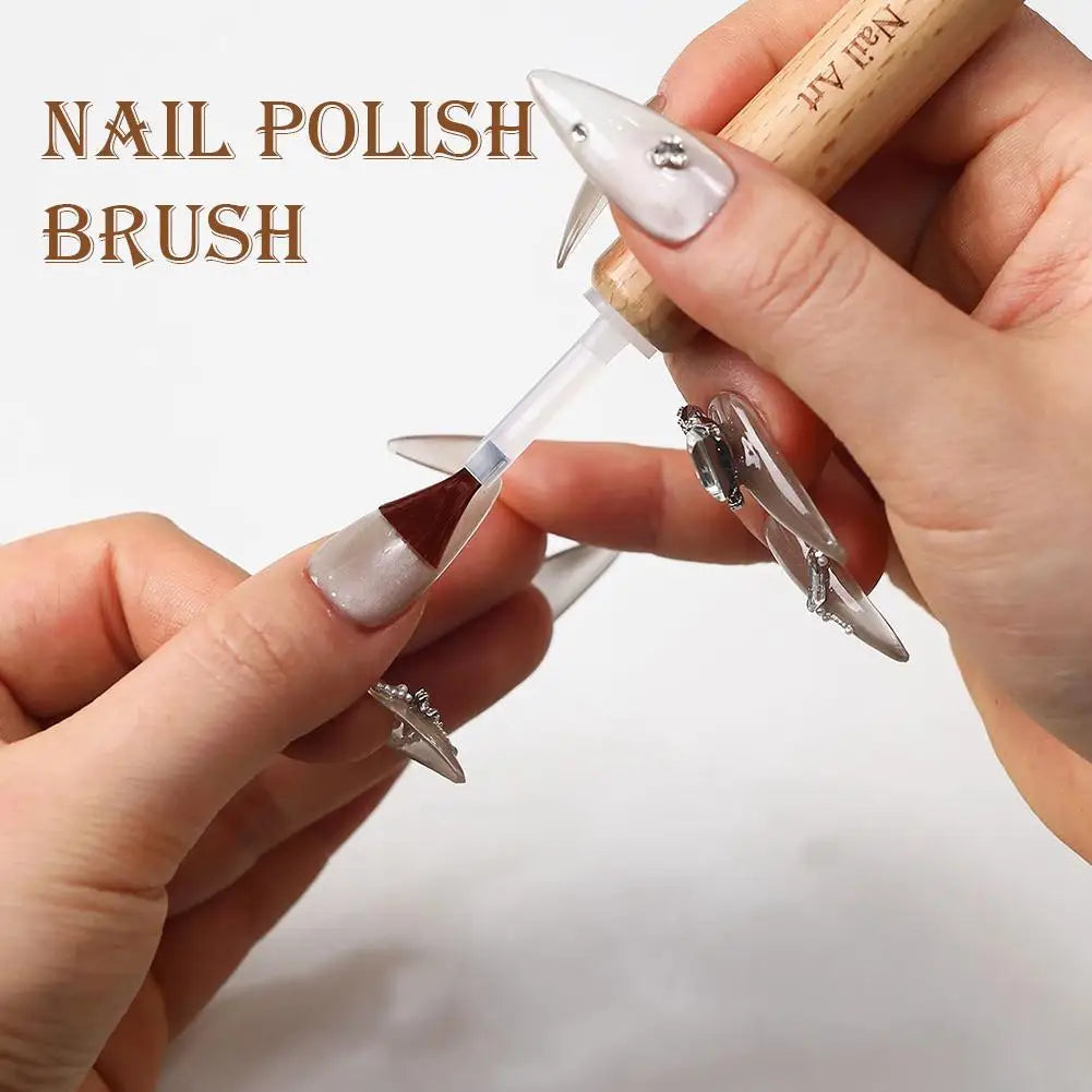 1 Disposable Nail Polish Brush Bottle Replacement Soft Bristles Qme