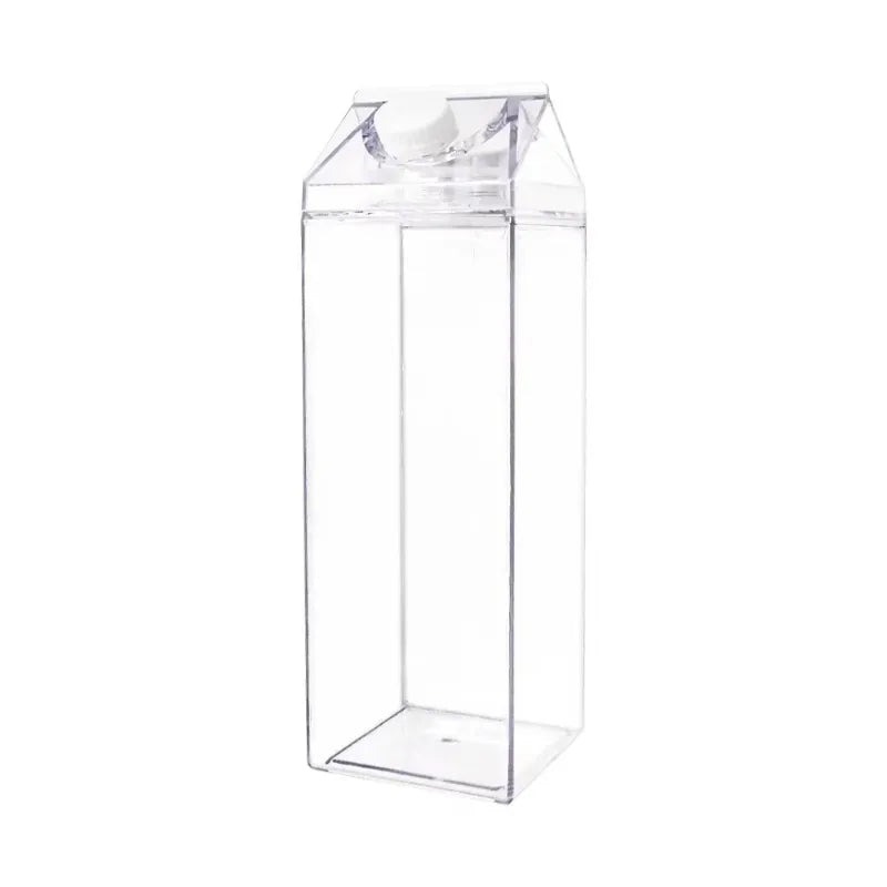 500/1000ml Plastic Clear Convenience Bottle New Reusable Juice Transparent Sport Leakproof Cup Box Milk Drinking Water Home Qme