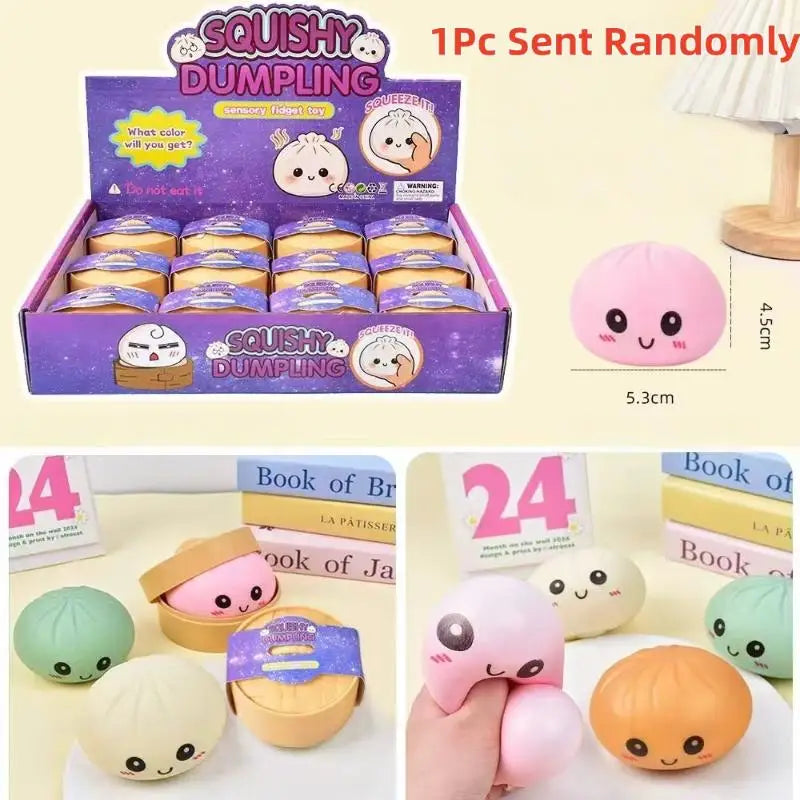 Creative Dumpling Simulation Stress Ball Soft Pressure Toy Realistic Qme A3