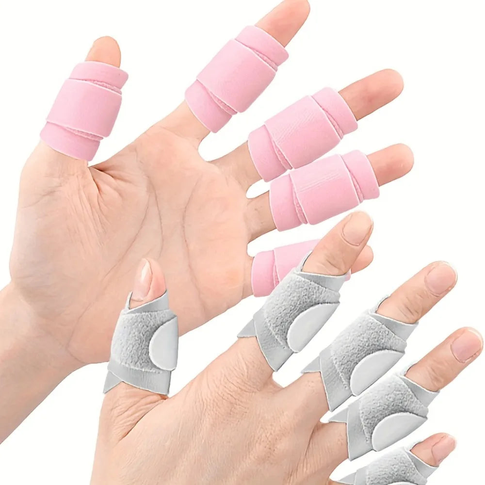 Adjustable Finger Splint Brace, Hook & Loop Finger Support For Injury & Arthritis Qme