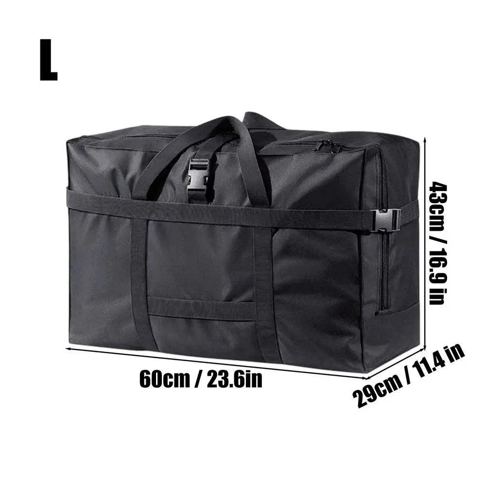 Duffel Bag Large Capacity Foldable Handle Clothes Blankets Shoes Qme L Black China Mainland