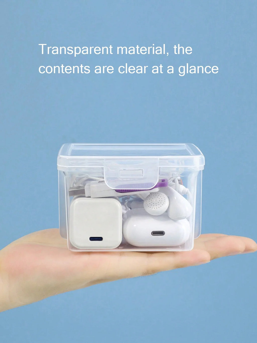 Data Cable Storage Box Mobile Phone Charging Head USB Flash Drive Qme