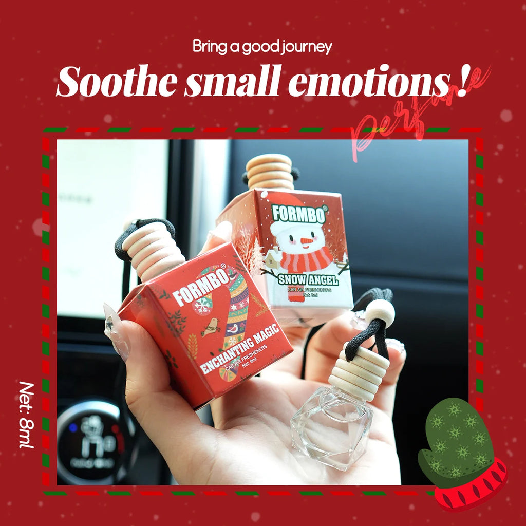 Christmas Car Perfume Fragrance Lasting Odor Removing Snowman Qme