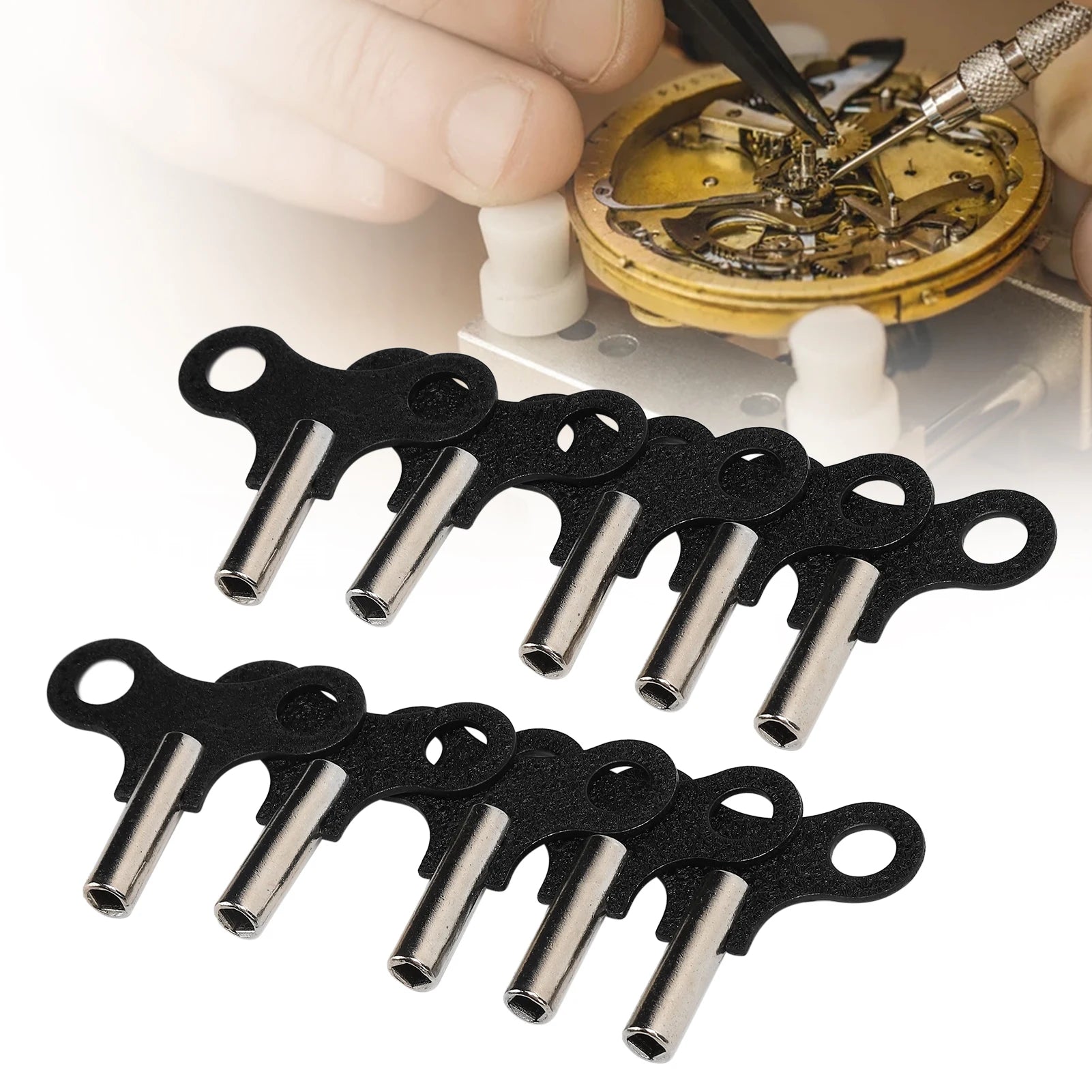 Clock Winding Key Steel Wall Clock Mechanical Desk Clocks Key Repairing Accessory Wall Clock Winding Key Clock Winding Key Qme