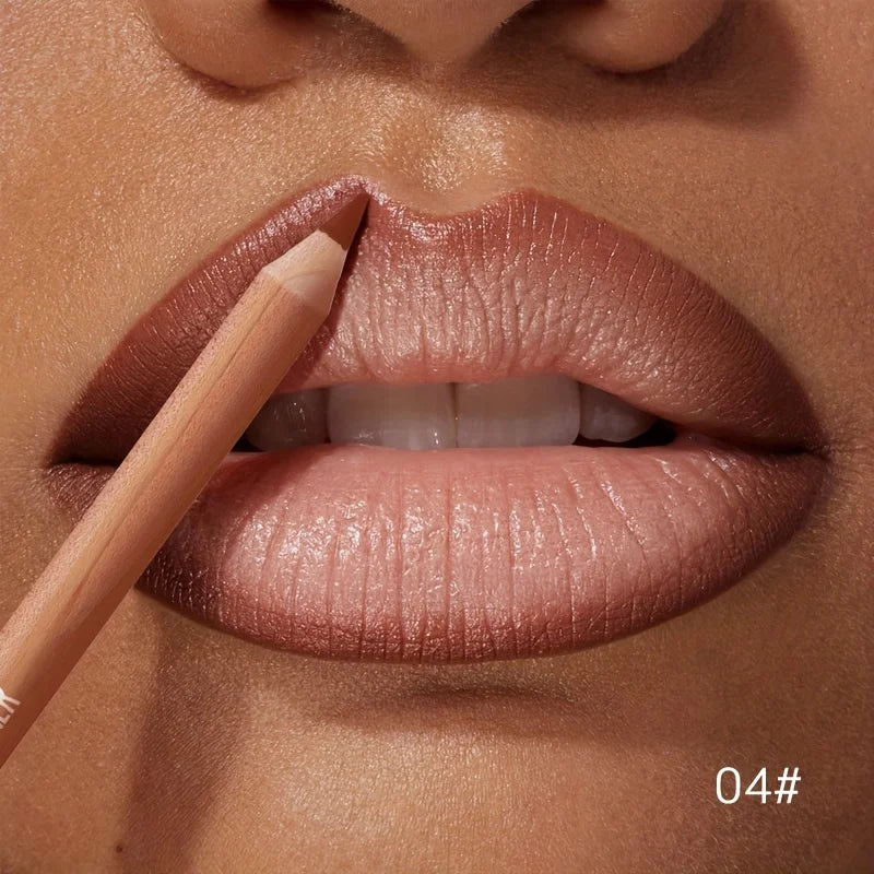 Matte Lipstick Liner Pen Waterproof Long-lasting Non-stick Berry Qme 04