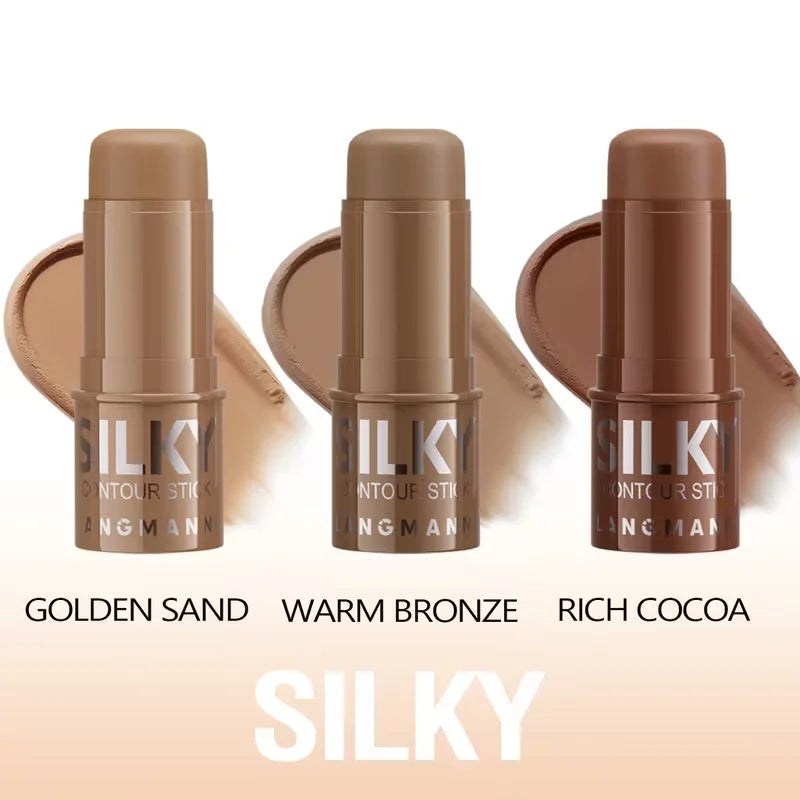 Tri-color Multi-functional Face Brightening Contour Stick Contouring Qme