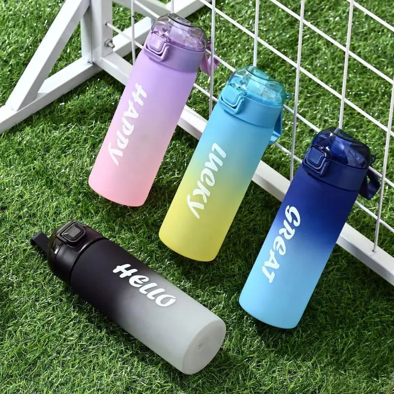 Outdoor Gym Travel Daily Drinking Gradient Sports Water Bottle Large Qme