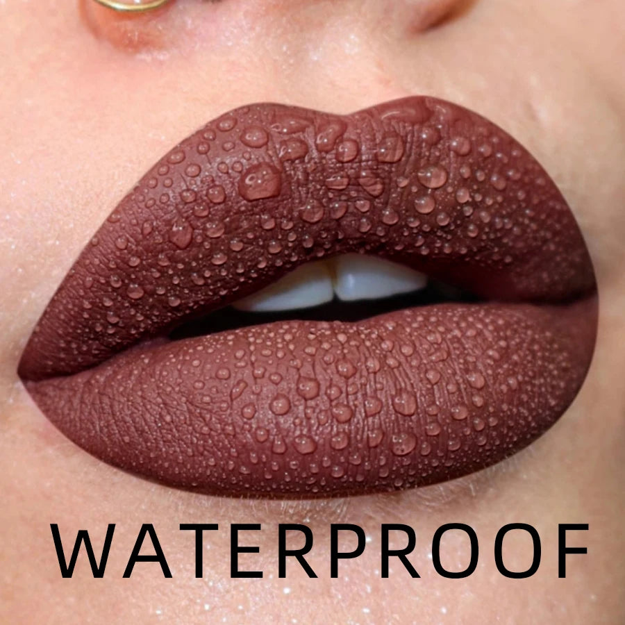 19-color Matte Lip Gloss Nude Liquid Lipstick Waterproof Long Lasting Qme 02