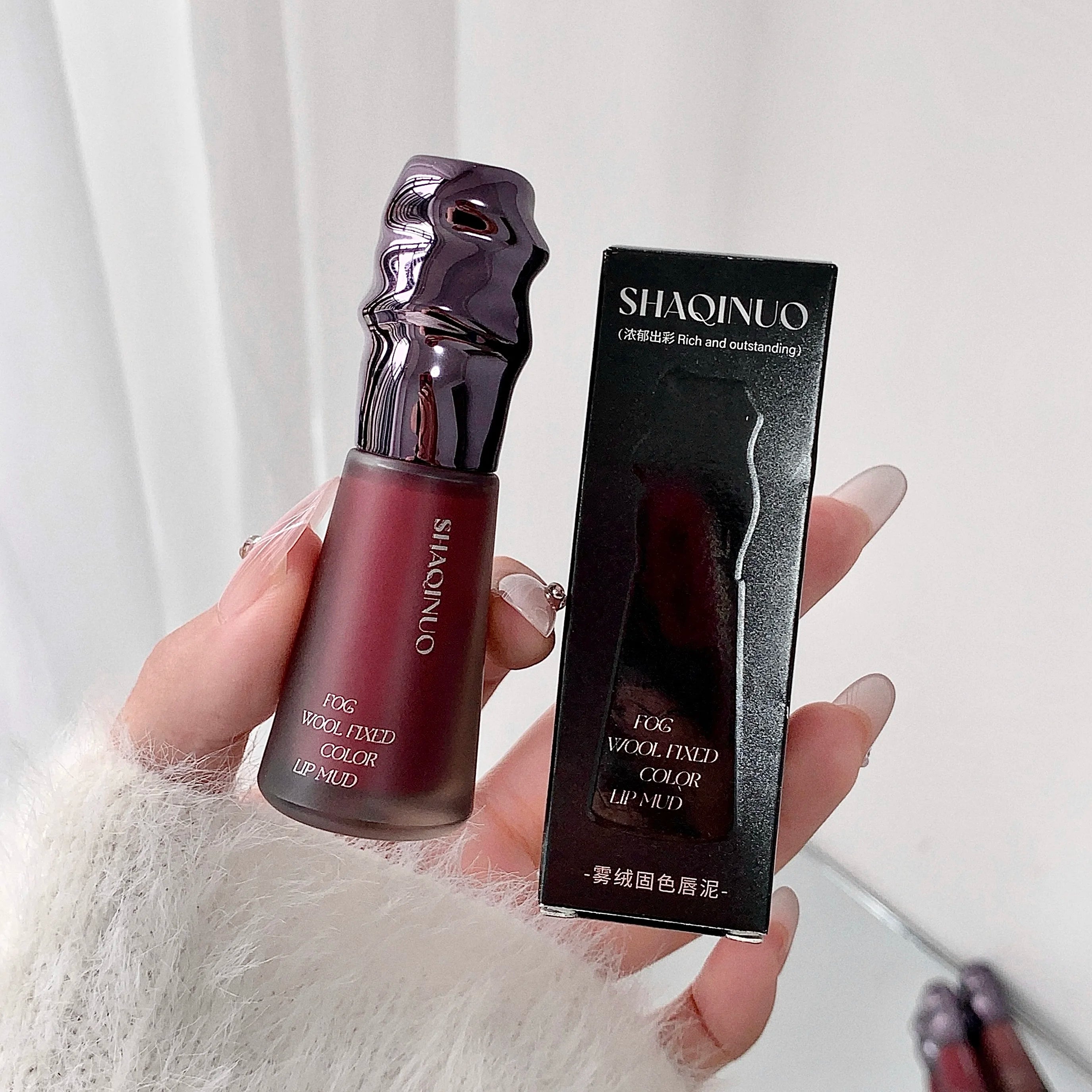 SHAQINUO Matte Velvet Autum&winter Lip Mud Cream Clay Long-lasting Qme