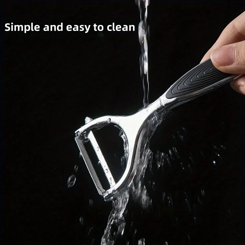 1pc Premium Y-Shaped Metal Peeler - Straight Edge Vegetable & Fruit Peeler for Potatoes, and More - Durable Kitchen Gadget Tool Qme
