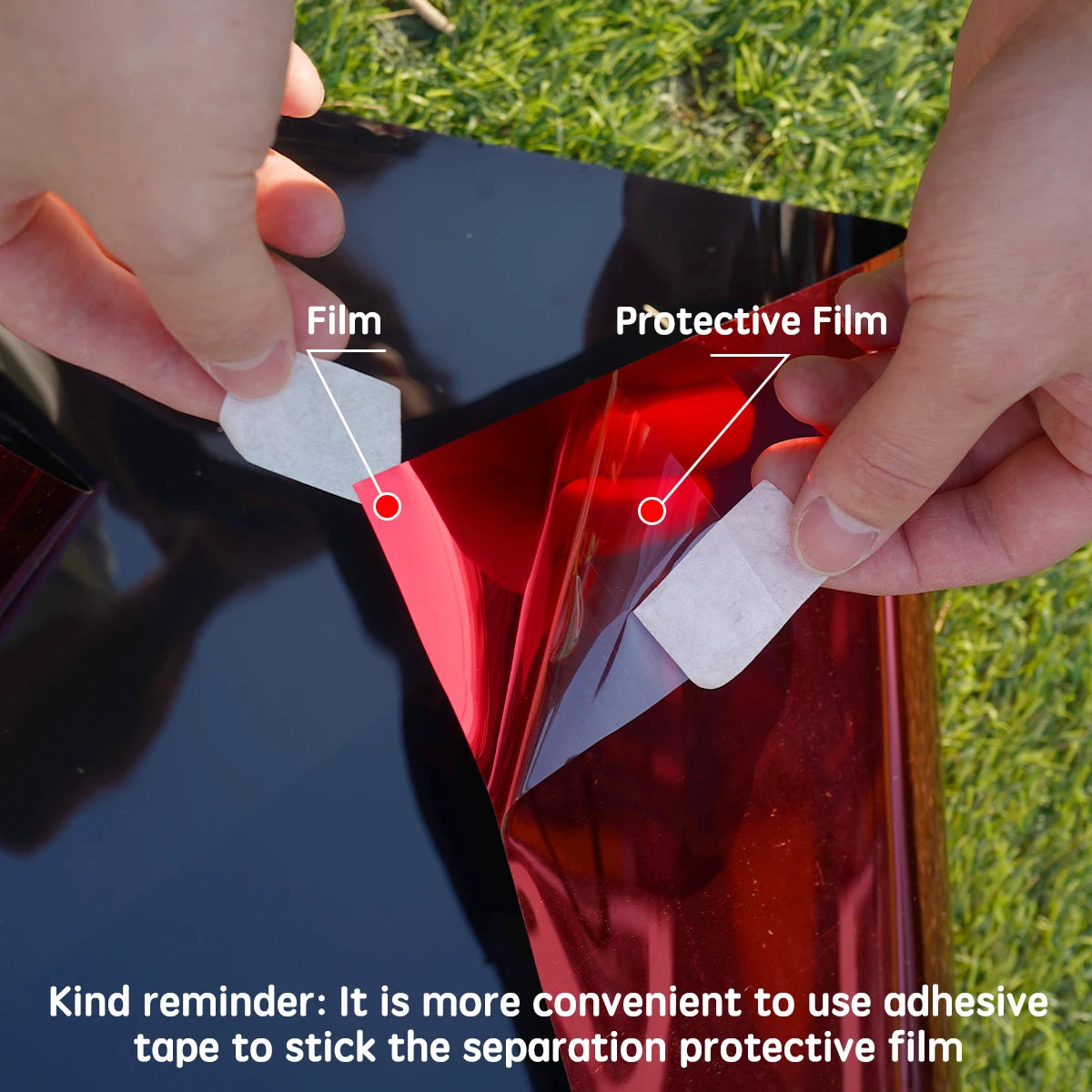 Universal Gradient Solar Window Tint Film Color Changing Car Sunshade Front Windshield Heat Insulation Shade Protector Qme