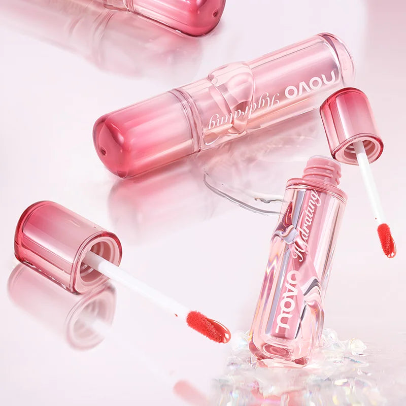 Watery Glassy Lip Gloss Glaze Mirror Shine Lipstick Hydrating Qme