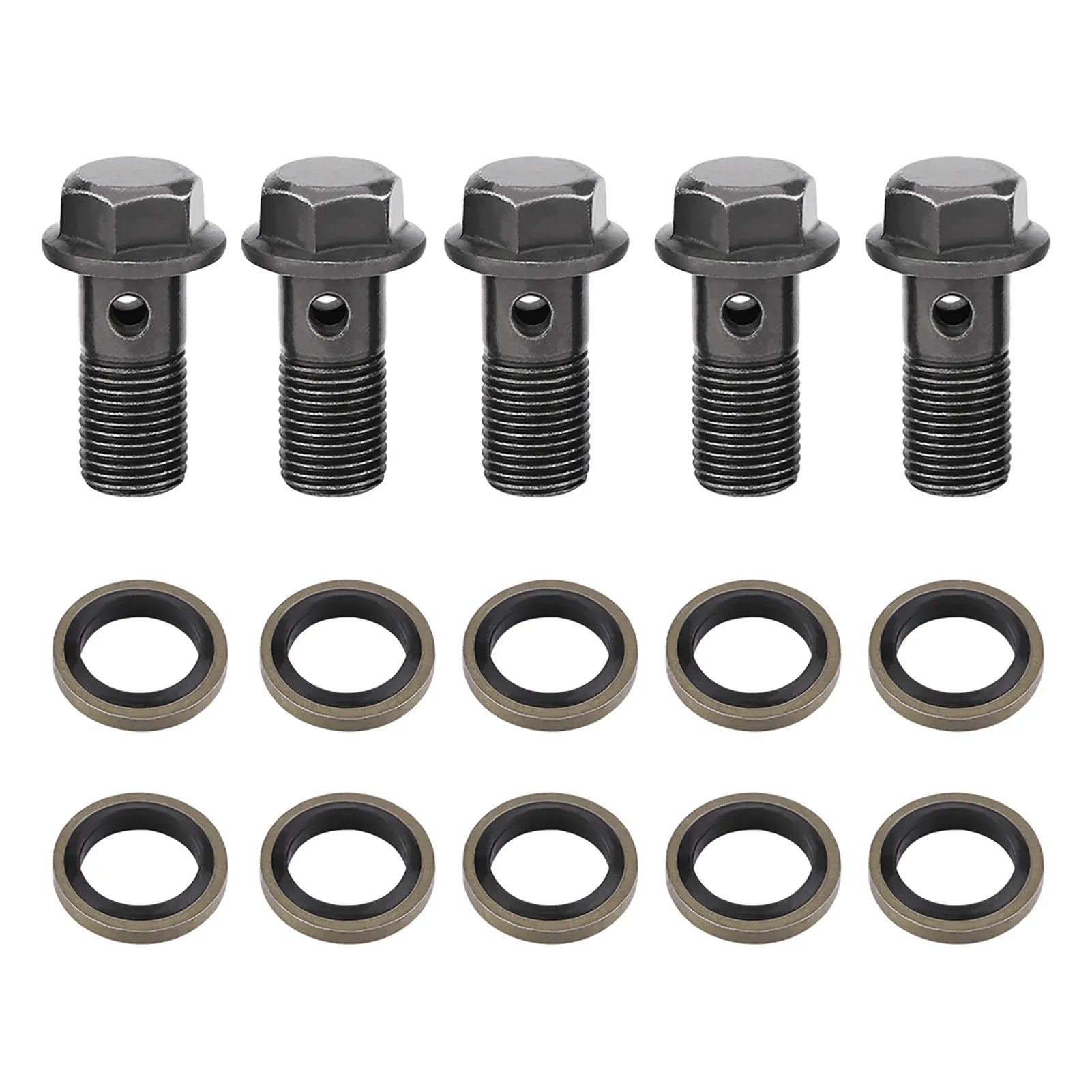 Motorcycle Banjo Bolts & Washers for Brake Caliper Master Cylinder M10 x1.25/M10 * 1.0mm Brake Motorcycle Brake Bolt Qme M10 x1.0mm