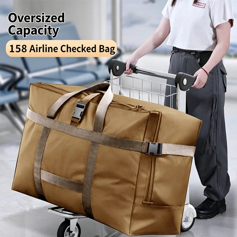 Heavy Duty Extra Large Thickened Oxford Bag Moving Packing Storage for Quilts & Clothes Travel Check-in Duffle Case Qme