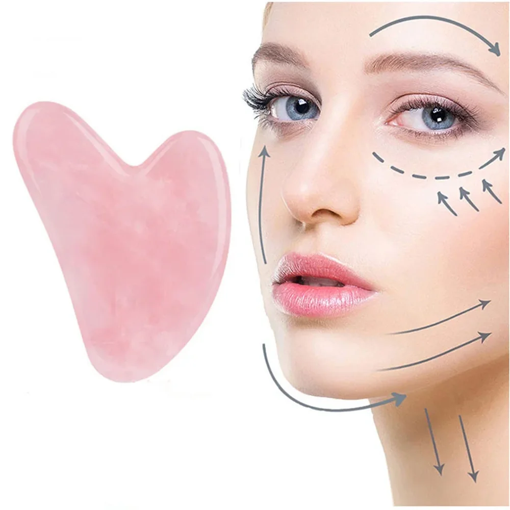 Massage Guasha Jade Facial Beauty Guasha Massage Tools Tightening Skincare Facial Guasha SPA Therapy Guasha Roller Qme