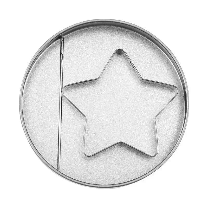6 Sugar Cookie Cutter Mold Stainless Steel Korean Cookies Game Tools Qme 1set-star