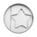 6 Sugar Cookie Cutter Mold Stainless Steel Korean Cookies Game Tools Qme 1set-star