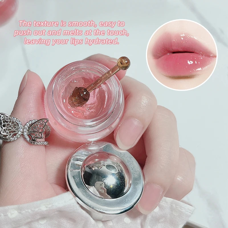 CACE Lovely Honey Cherry Lip Oil Nourishing Lip Balm Long Lasting Moisturizing Clear Lip Oil Lip Gloss Lip Care Beauty Makeup Qme