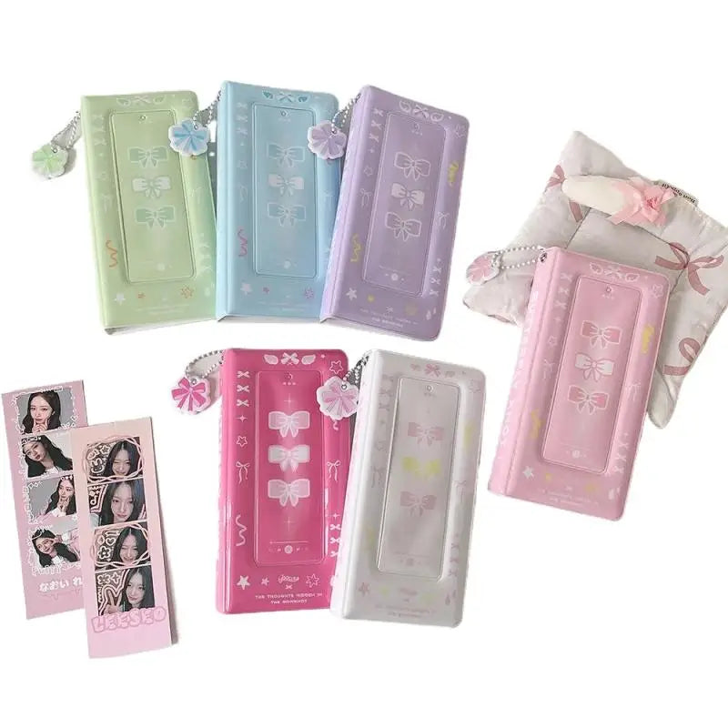 Multicolors Photo Booth Frame Album 2x6 Inch Strips 20 Pages 40 Photos Qme