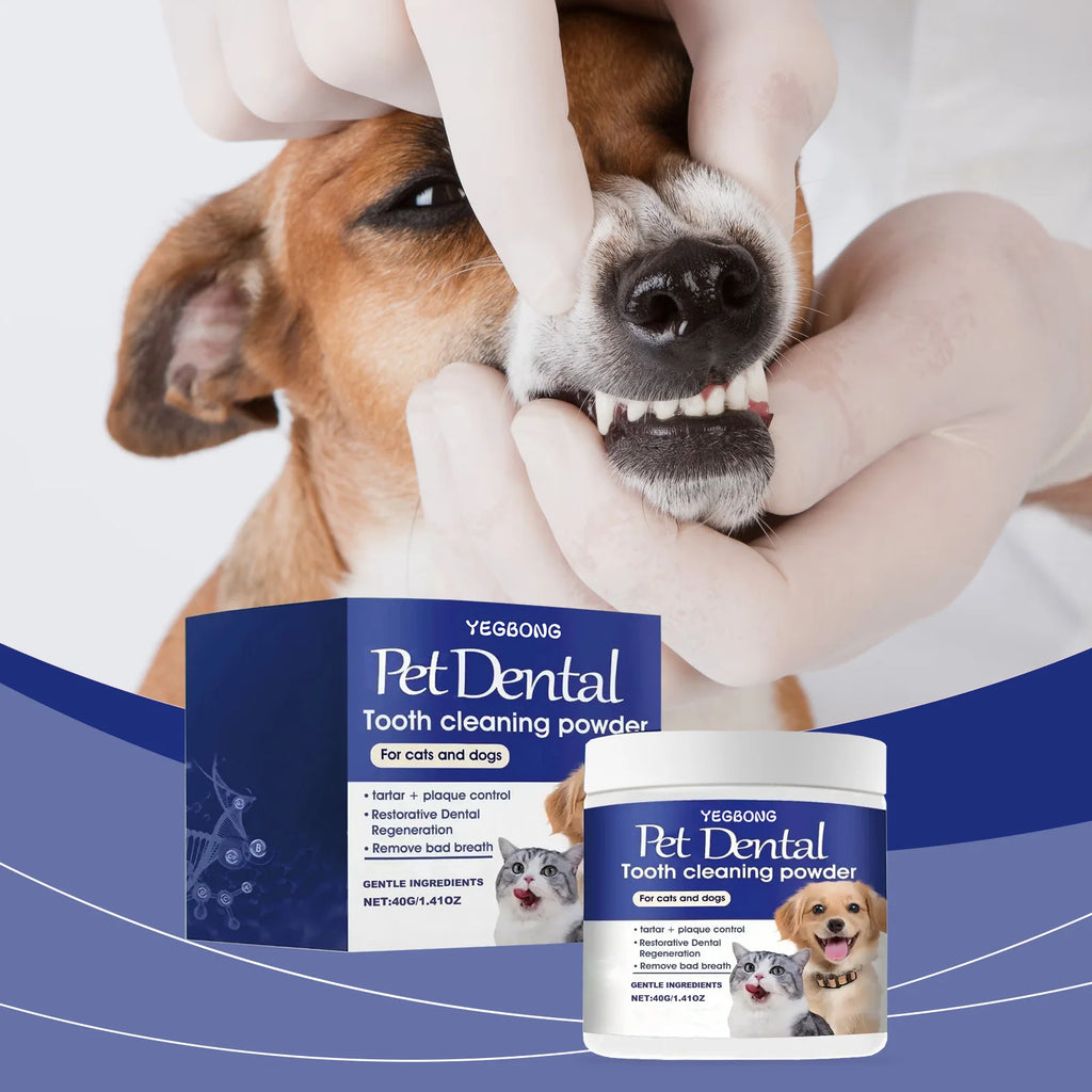 Pet Dental Cleaning Powder Eliminates Oral Odors Remover Dog Teeth Plaque Reduces Calculus Tooth Cleaning Powder For Cat And Dog Qme