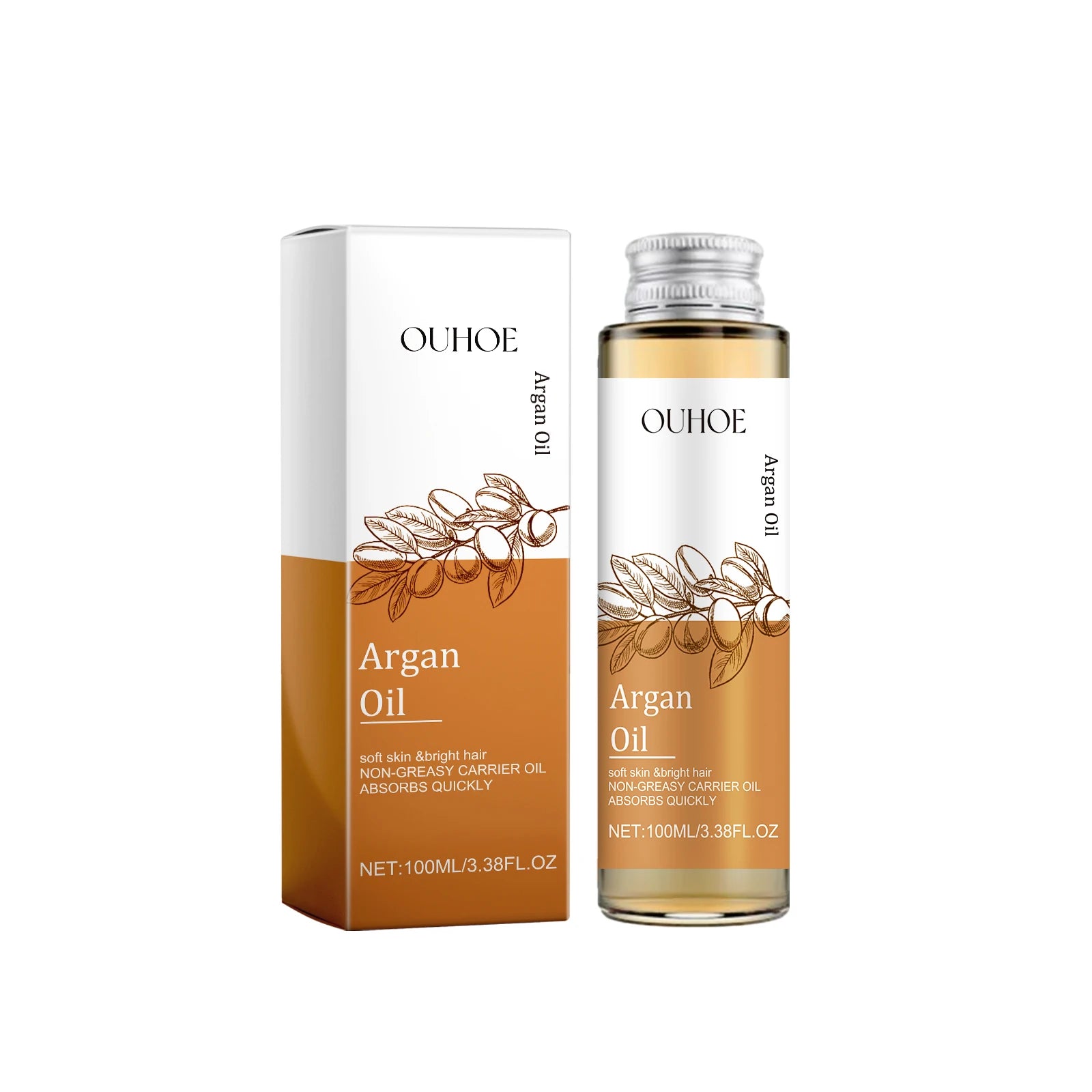 100% Pure Cold Pressed Virgin Premium Grade For Dry & Damaged Skin, Hair, Face, Body, Scalp & Nails Qme Moroccan nut