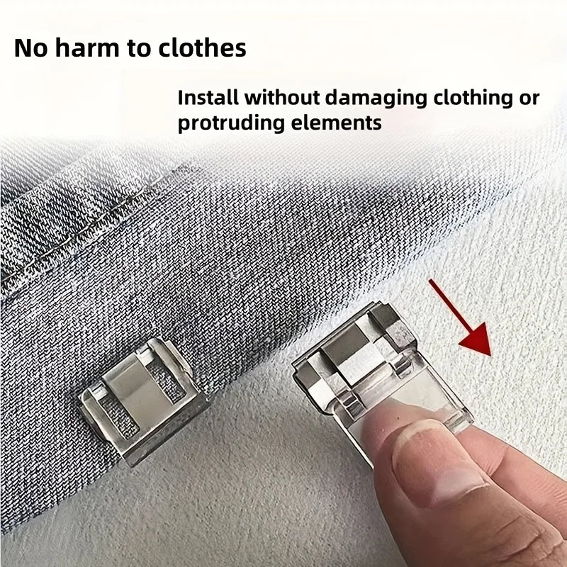2/4/6/pcs Invisible Leg Shortening Clip, Non-Slip Pants Edge Clip, Used for Anti-Drag Pants Hem Fixing Device, Seam-Free Hidden Qme