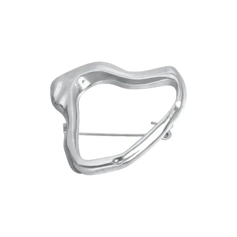 Geometric Irregular Brooches Exquisite Heart Waist Cinch Pins For Women Men Vintage Casual Versatile Fixed Clothing Accessories Qme A2