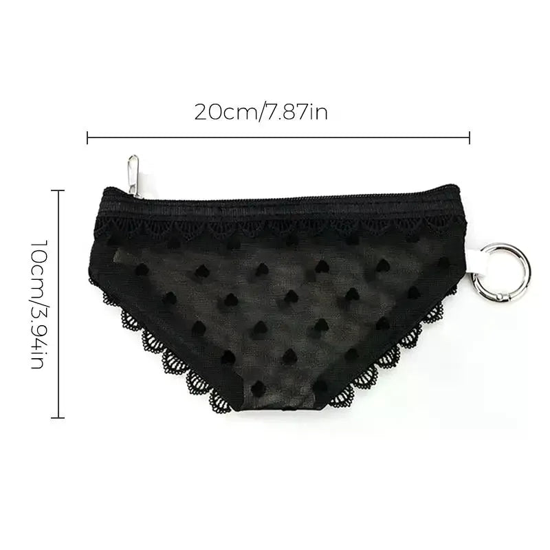 Lace Trim Mesh Cosmetic Bag Transparent Design And Portable Perfect For Travel Daily Use Storing Qme