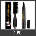 Instant Beard Filler Pen With Brush Comb Disposable Waterproof Moustache Beard Coloring Pen Filling Enhancer Hair Beard Stuffing Qme 1PC