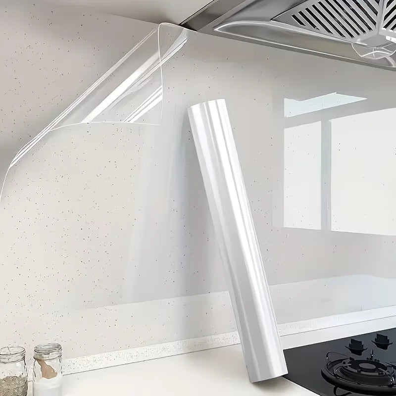 Transparent Household Wall Static Cling Film Waterproof Oil Proof Qme