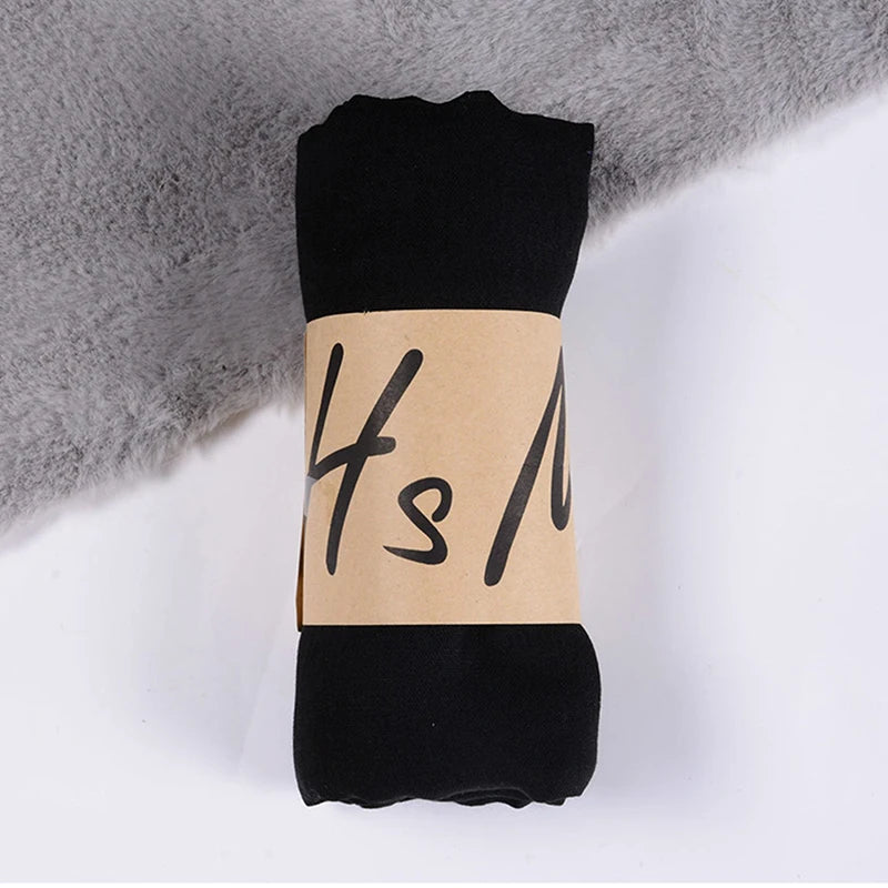 Women Native Windproof Scarf Shawls Wraps Solid Cotton Warm Scarves Qme Black