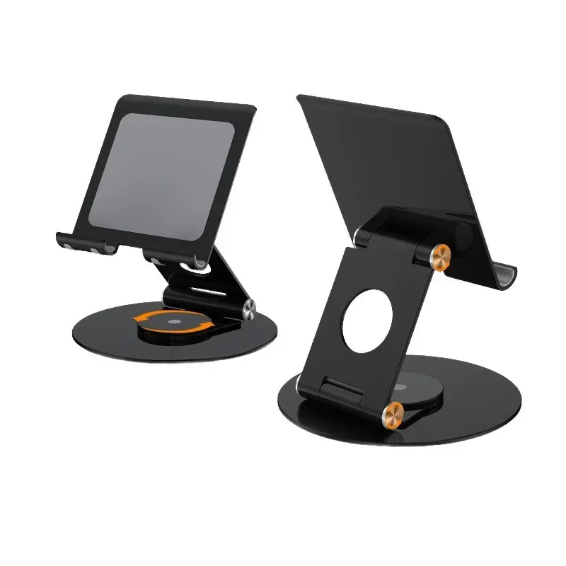 Universal Metal Tablet Stand Desk Mobile Phone Holder For iPhone iPad Xiaomi Huawei Samsung Foldable Tablet Bracket Tablet Stand Qme P57 black