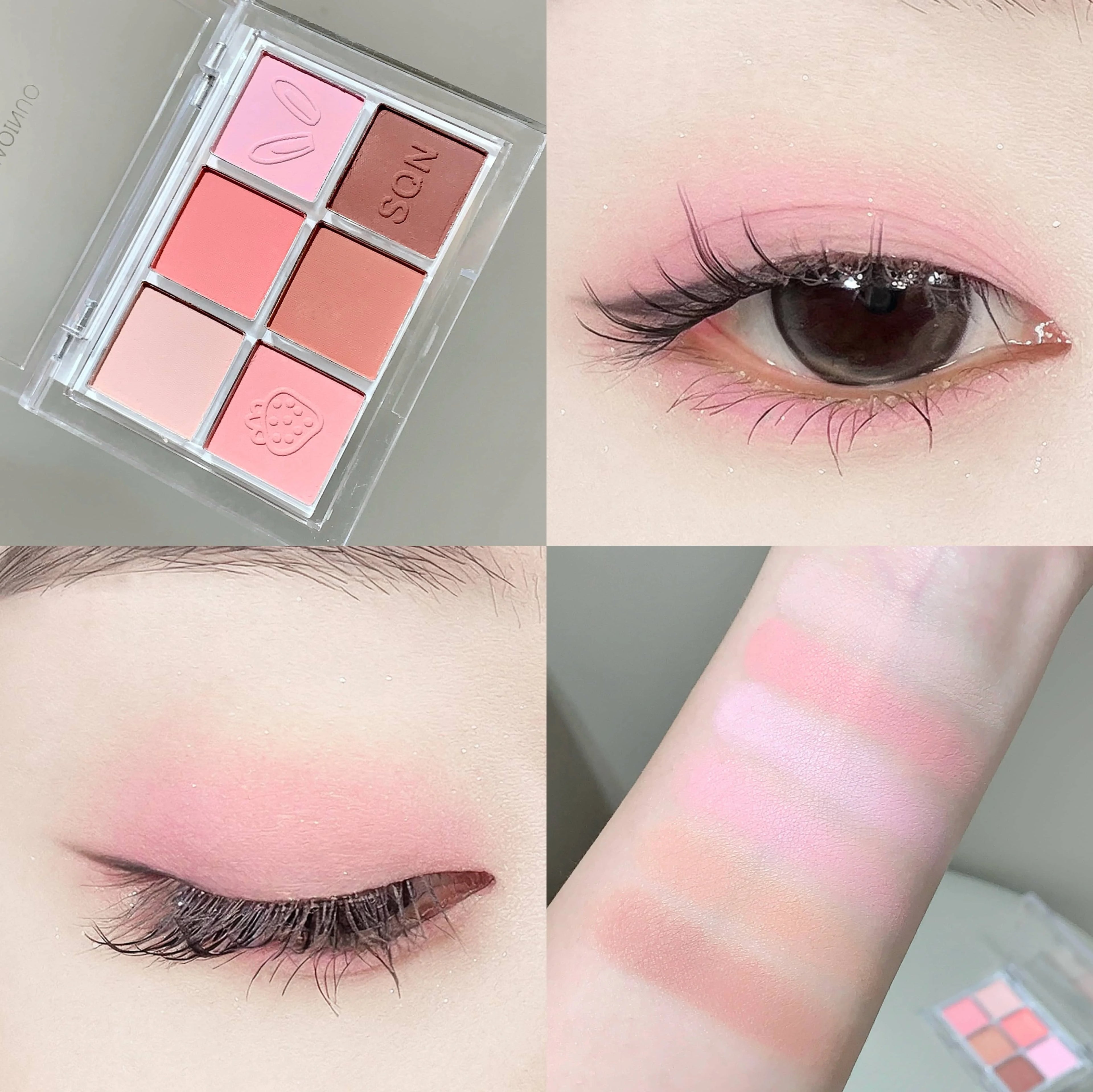 SHAQINUO Six-color Eyeshadow Palette Matte Earth Colors Brightening Qme N1006-3