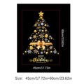 Christmas Clings Static Removable DIY Decorations Golden Tree Window Qme as shown China Mainland