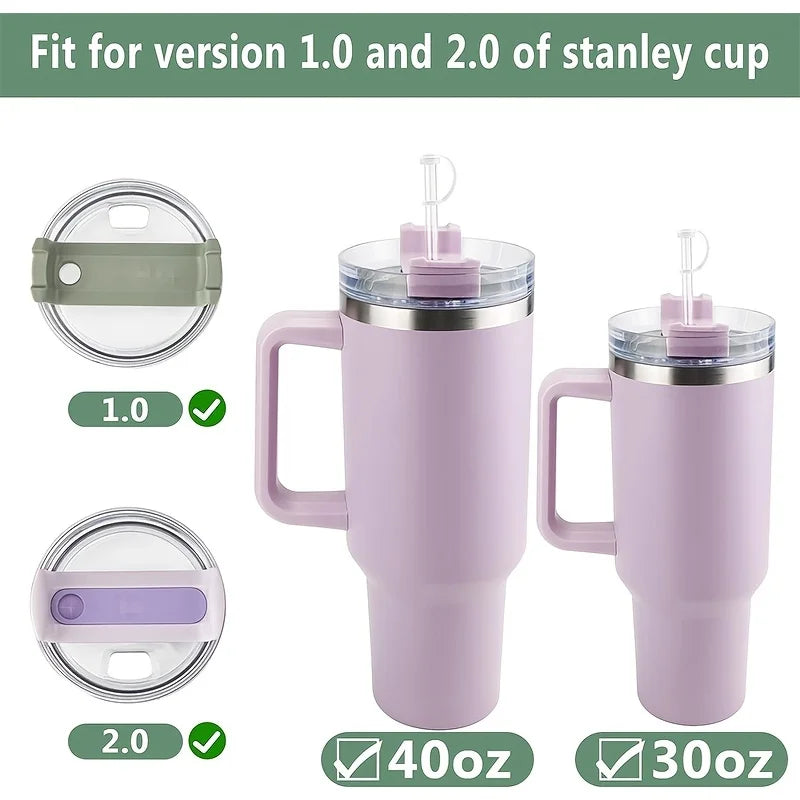 3-piece silicone spill proof plug set, suitable for leak proof accessories for 30 ounce and 40 ounce flat bottomed cups Qme