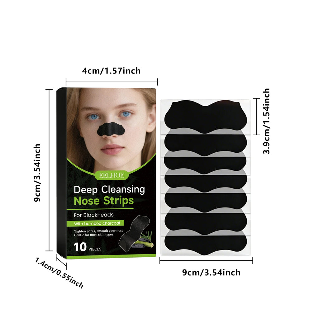 Deep Cleansing Nose Pores Blackheads Charcoal Powder Nose Cleaning Patch Oil Control Cleansing Facial Care Purifying Skincare Qme