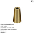 Furniture Iron Foot Cover Copper Tip Brushed Brass Table Chair Qme A3
