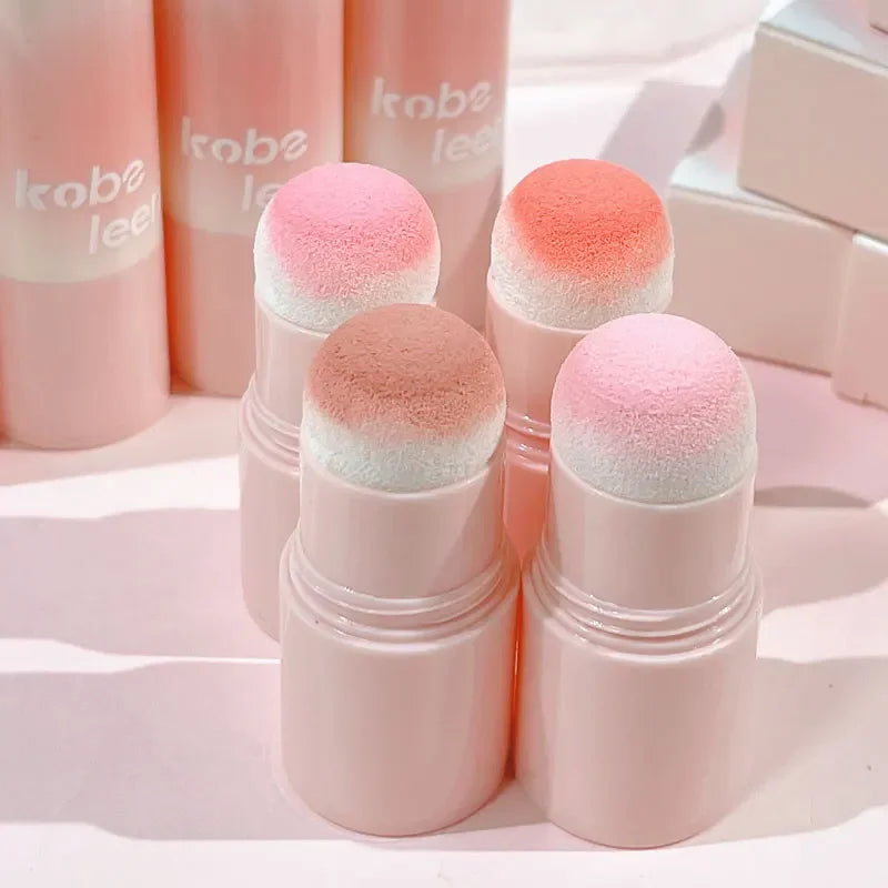 Double-ended Blush Stick Soft Face Brightening Contouring Shadow Blusher Powder Peach Pink Cheek Tint Korean Makeup Cosmetics Qme