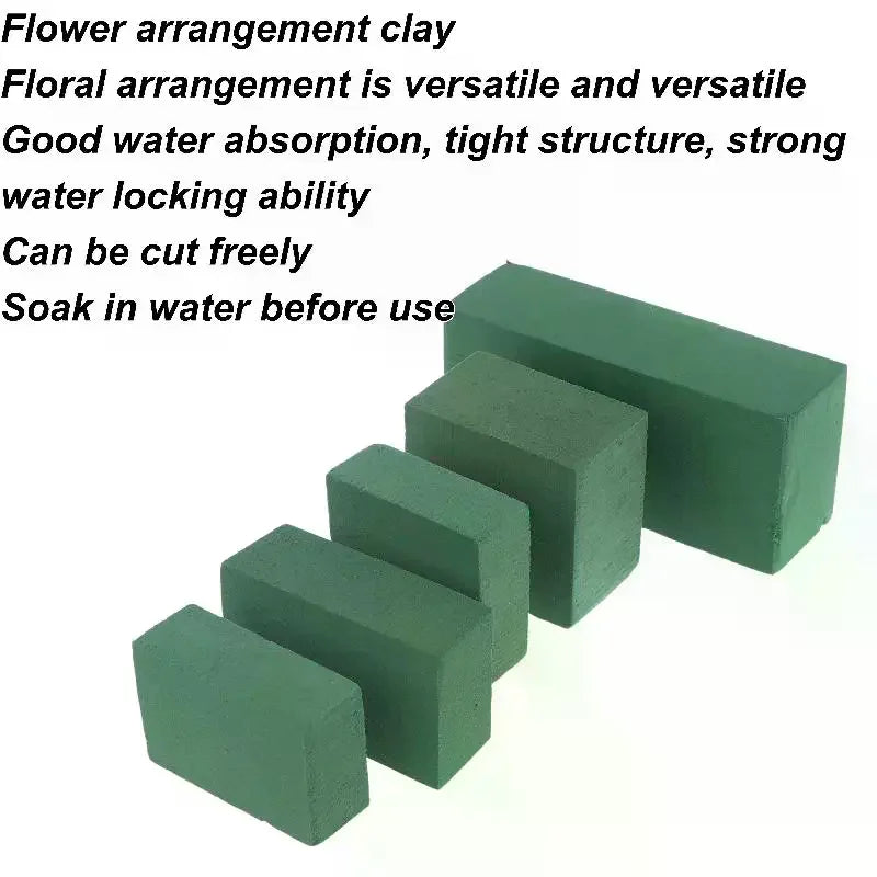 4Pcs Wet Floral Foam Blocks For Fresh And Artificial Flowers Home Wedding Party Holiday Decorations Qme