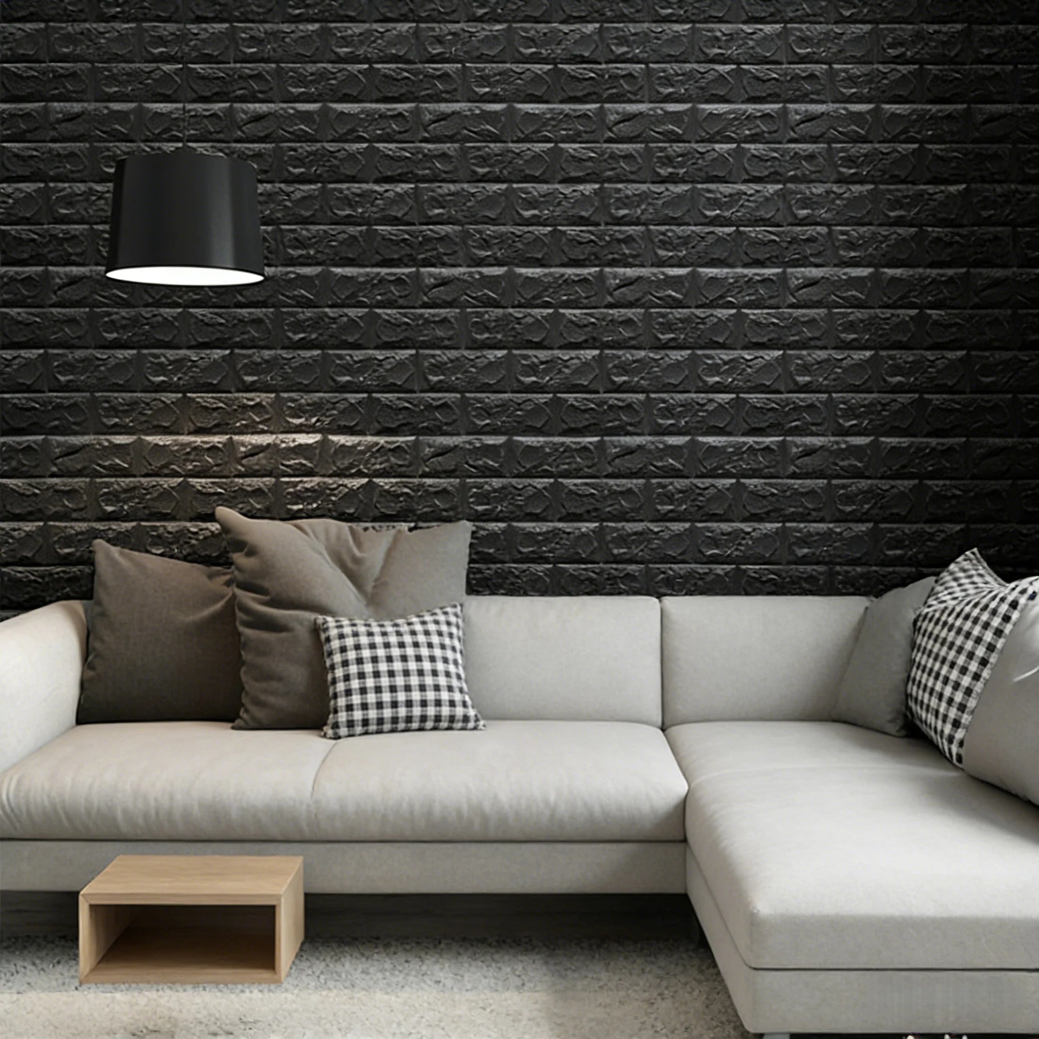 Waterproof 3D Brick Wallpaper 38 5cmx35cm Self Adhesive Wall Sticker Qme
