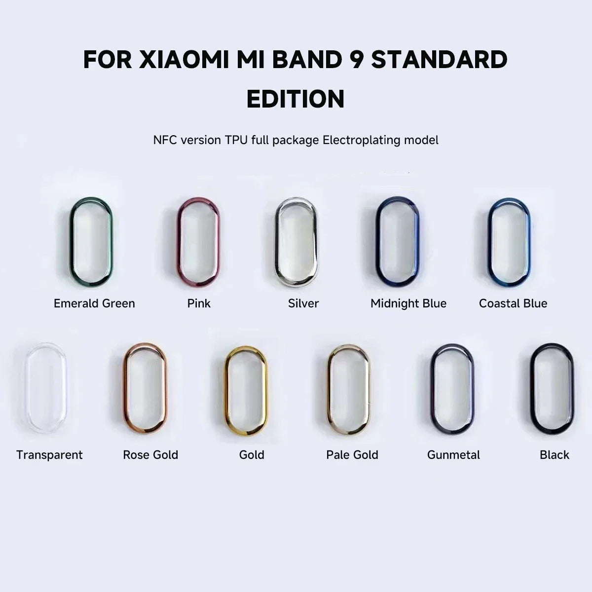 For Xiaomi Mi Band 9 Full Cover PC Case For Xiaomi Mi Band 8 Screen Protector For Mi band8 Protective Case TPU Watch Case Qme