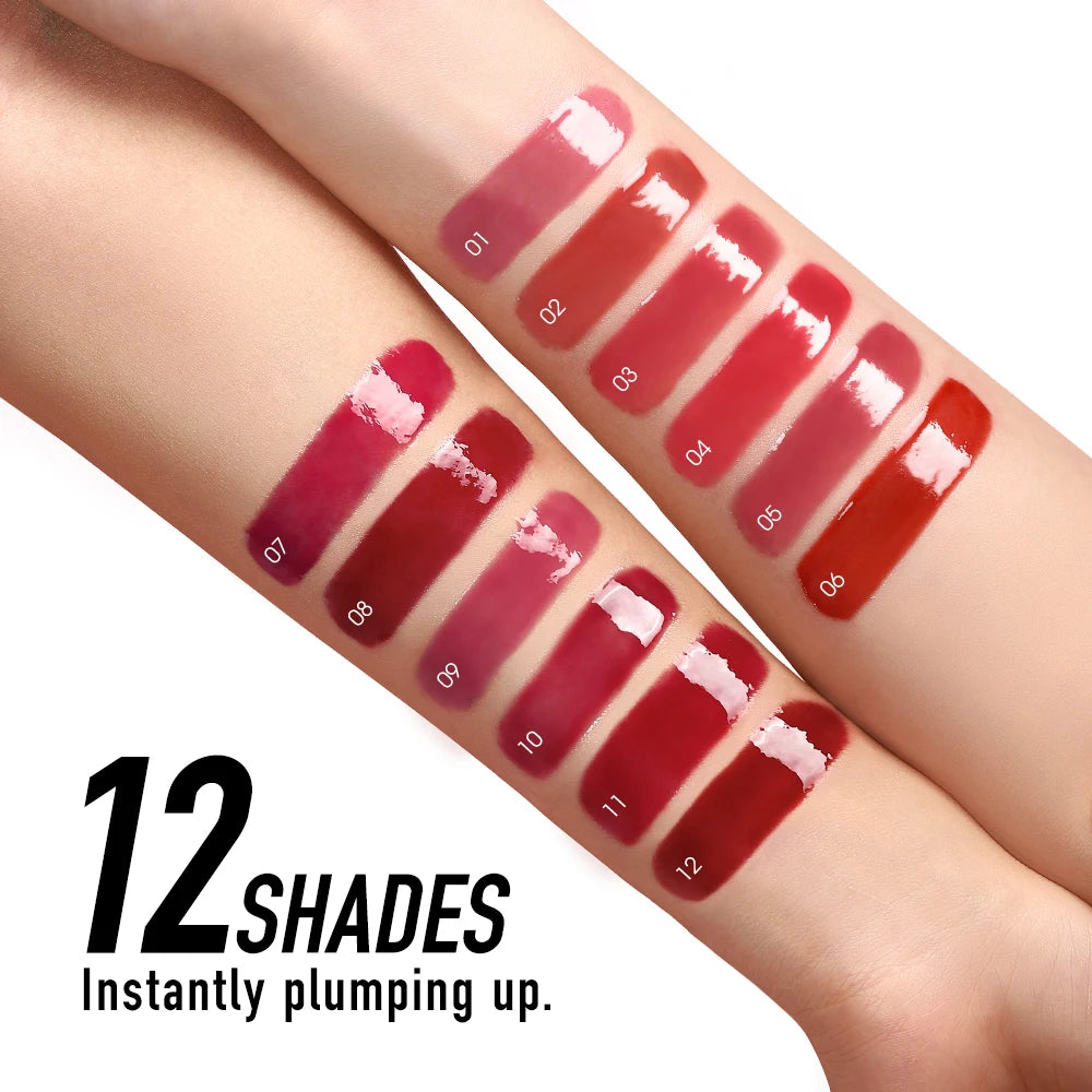 O TWO Lip Gloss Tint Moisturizing Long Lasting Glow Lightweight Qme