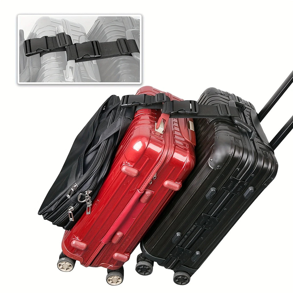 1pc Simple Adjustable Luggage Straps, Suitcase Buckle Strap, Travel Accessories, High-quality Replaceable Luggage Bag Qme