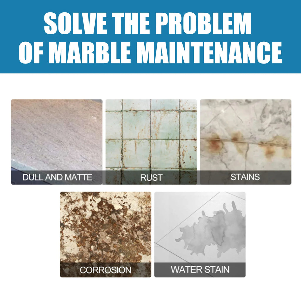 Stone Crystal Plating Agent Stonework Polishing Coating Marble Quartz Tile Anti-Corrosion Scratches Repair Stone Stain Remover Qme